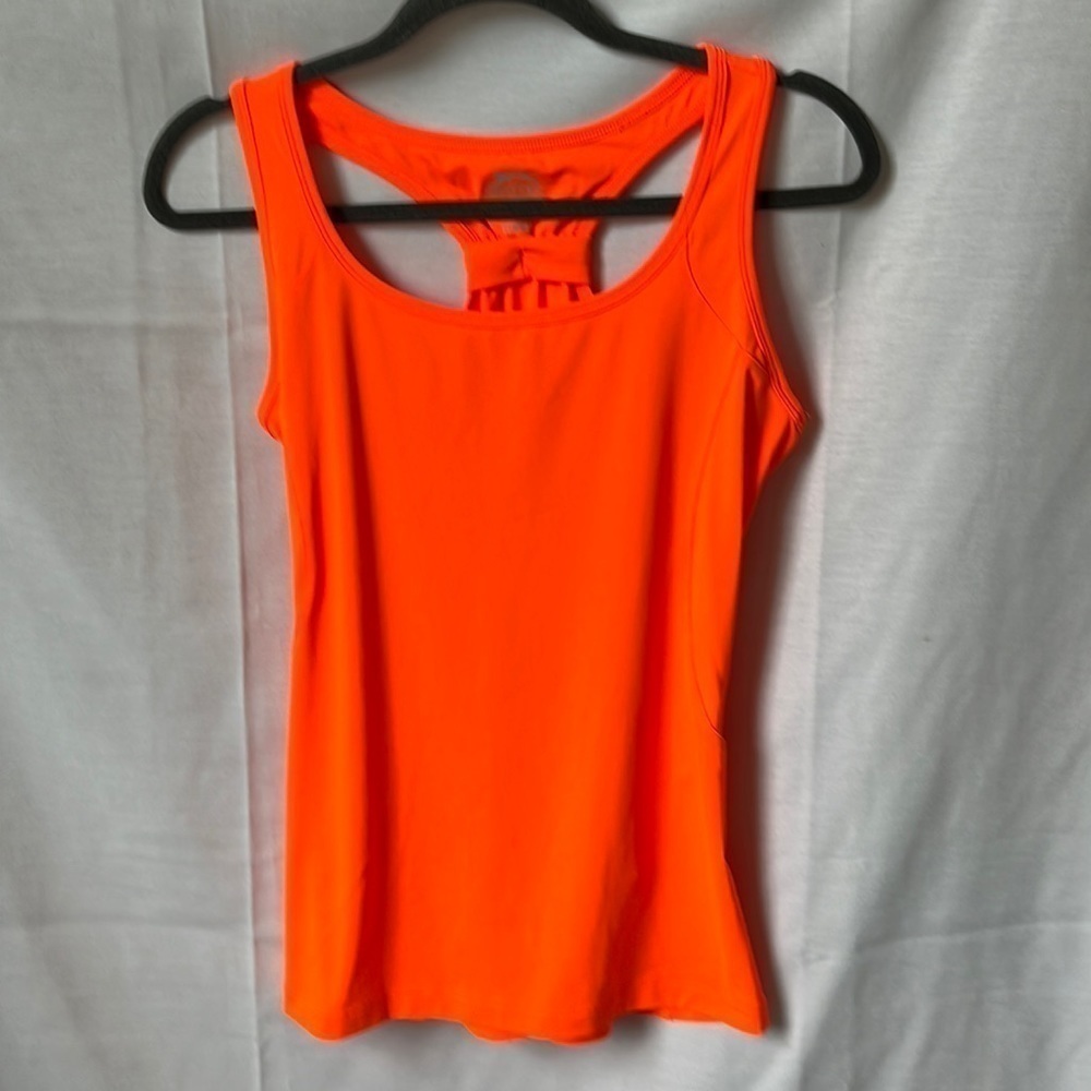 “Slazenger Neon Orange Tennis Workout Tank Top Medium”